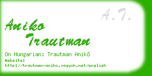 aniko trautman business card